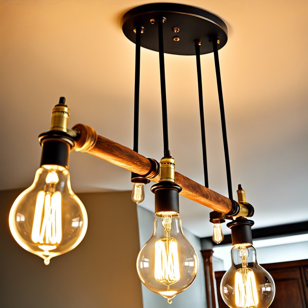 edison light bulb chandelier