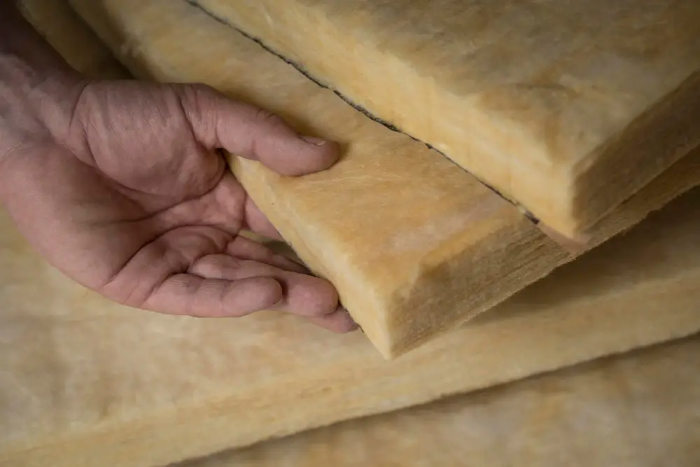 fiberglass insulation under kitchen cabinets