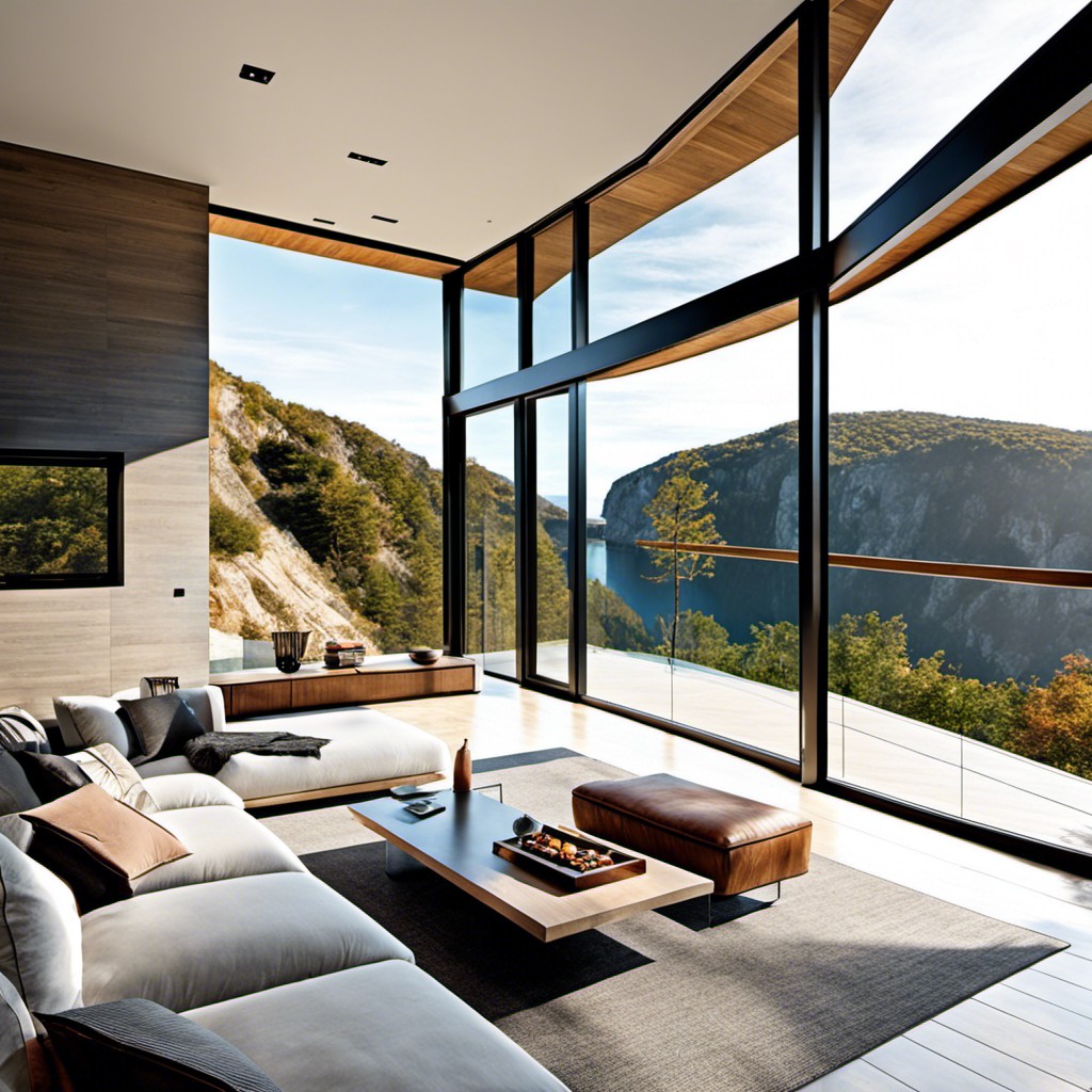 floor to ceiling windows to maximize natural light