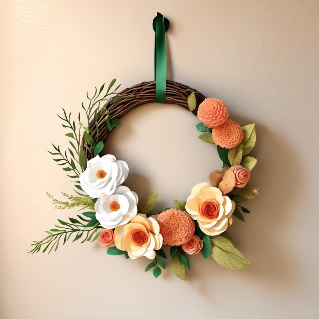 floral wreath door hanging