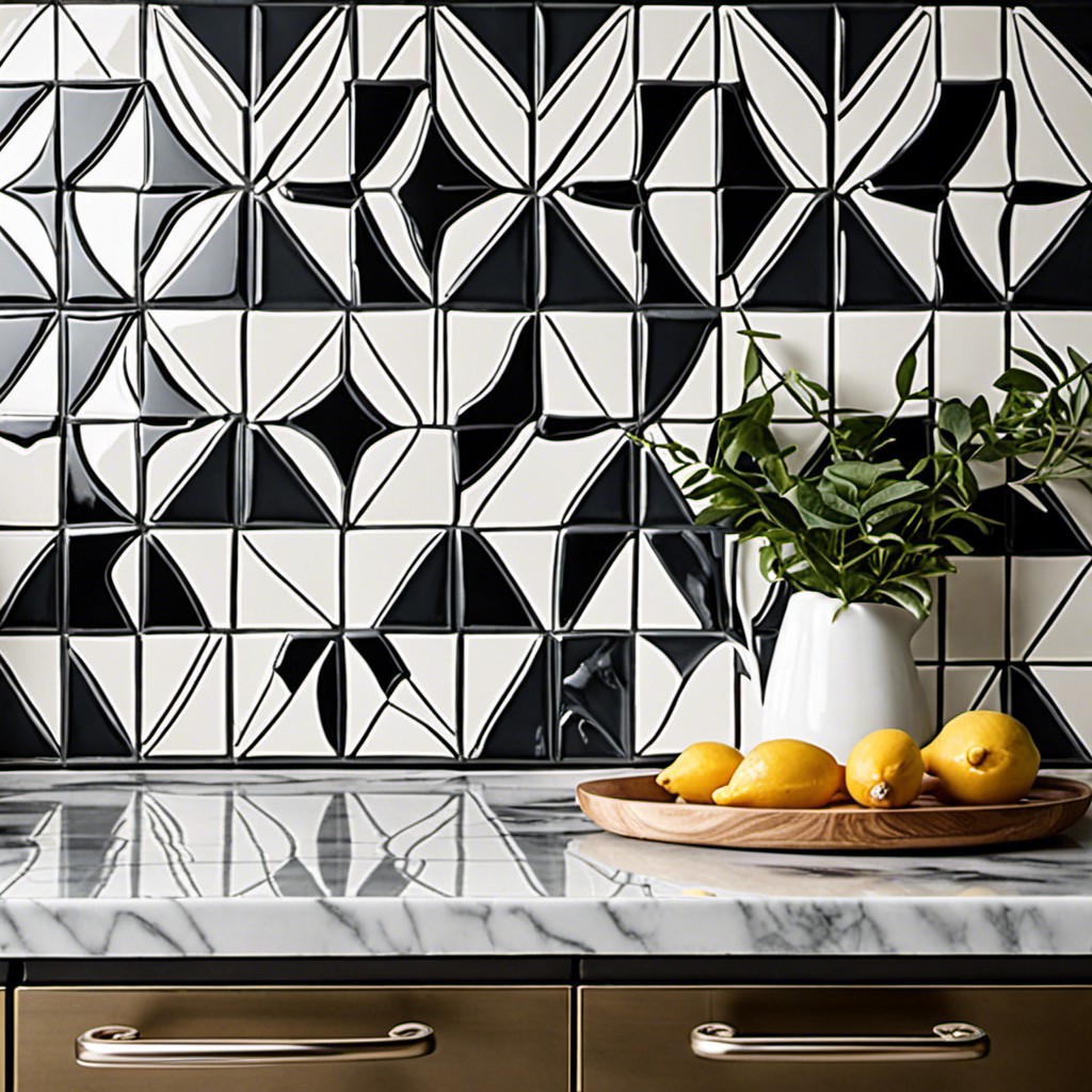 geometric patterned tiles