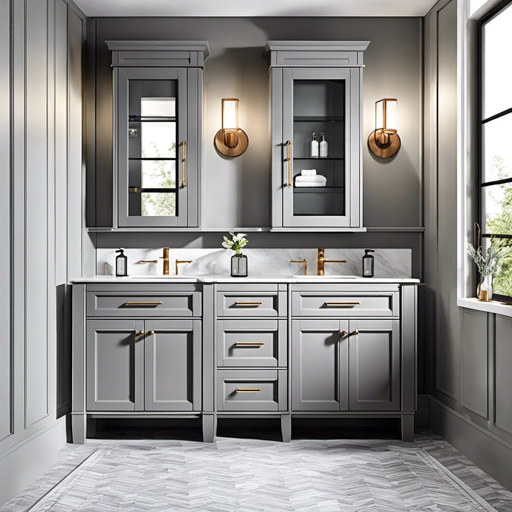 20 Unique Gray Bathroom Cabinets Ideas: Stylish Choices for Your Home ...