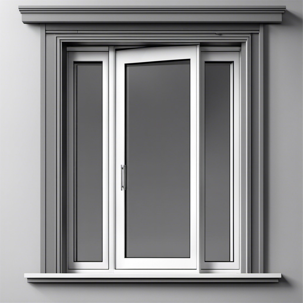 gray color window trim