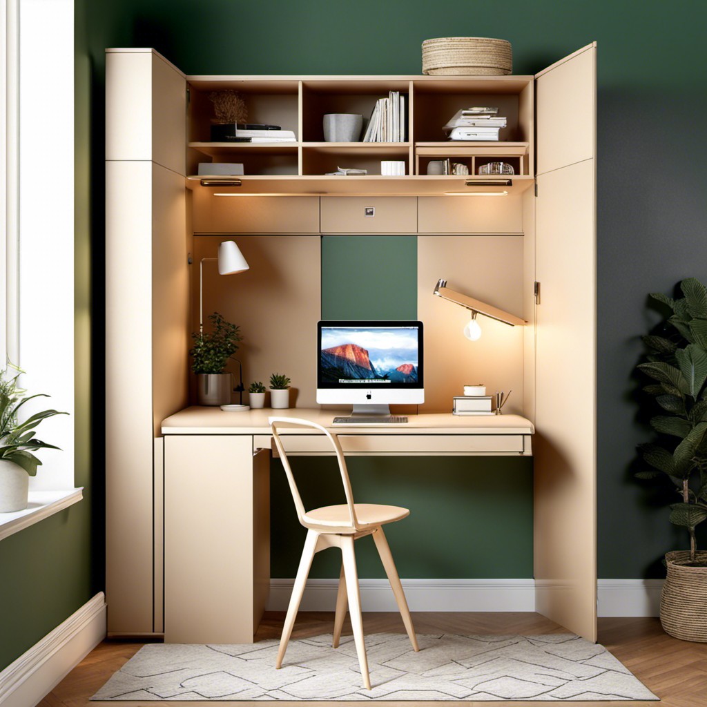 hidden fold down workspace