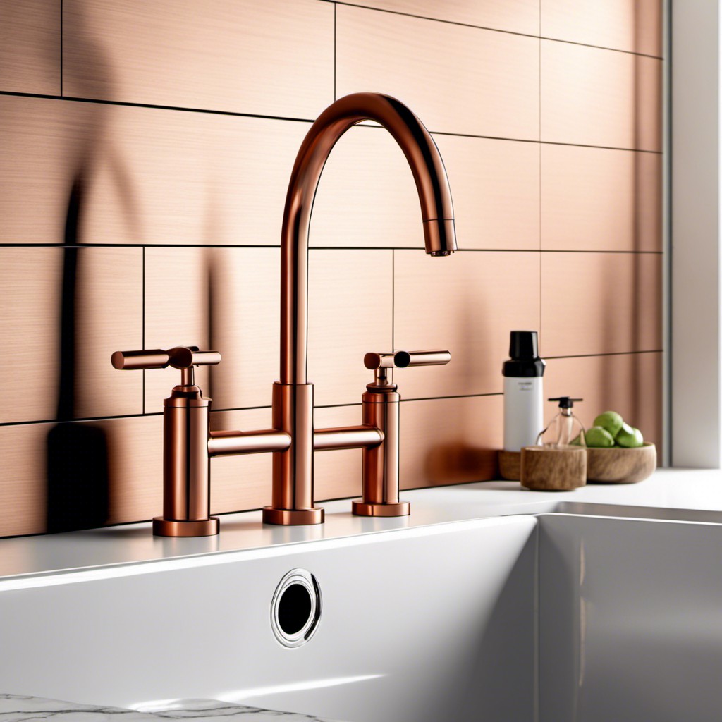 industrial style copper faucet