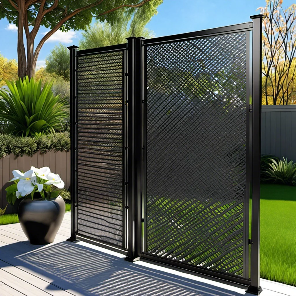 lattice screen with solar lights