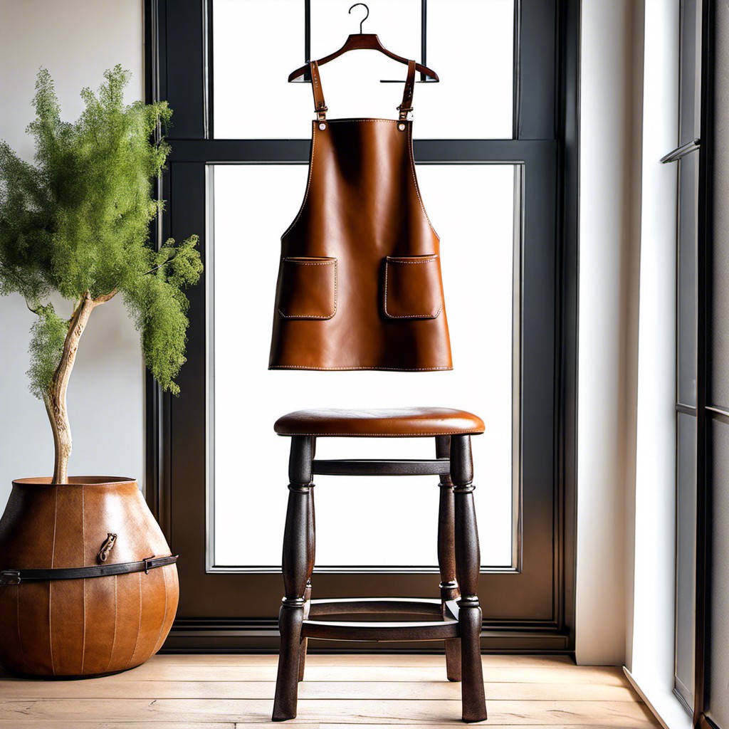 leather apron for a rugged look