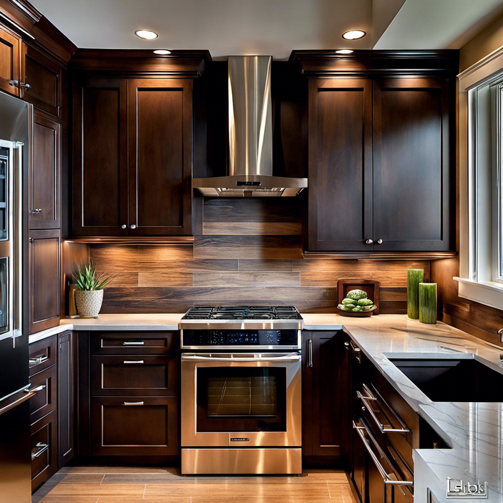 light wood backsplash