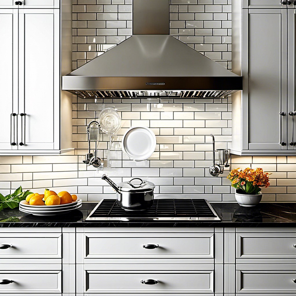 marble subway tiles backsplash