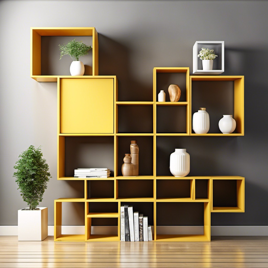 modular cube shelves