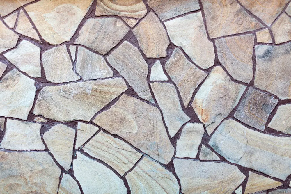 natural flagstone for outdoor kitchen flooring