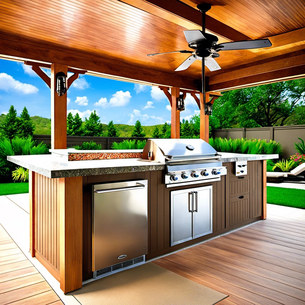 outdoor kitchen island vent loop