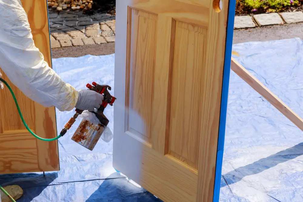 paint sprayer wood kitchen cabinet doors