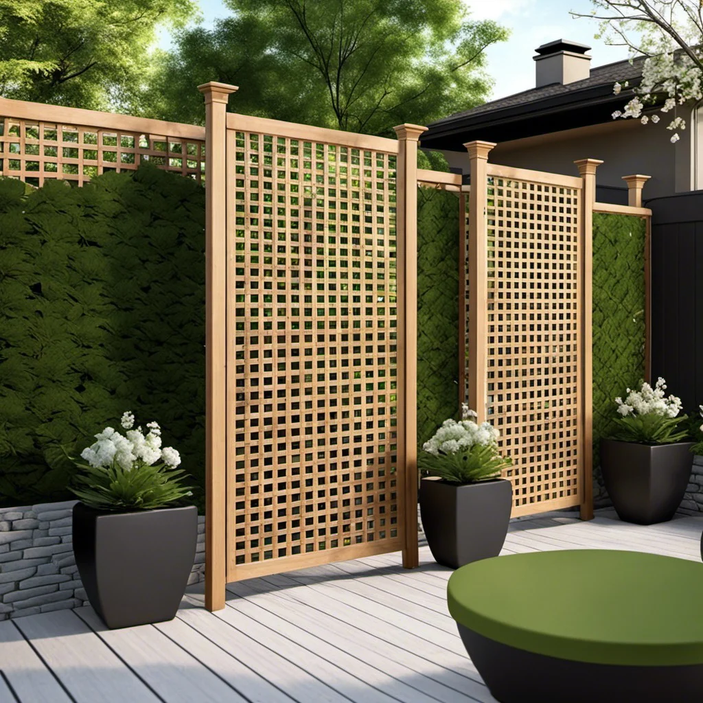 patio lattice partition