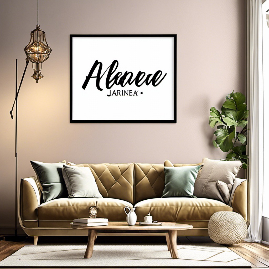 personalized name wall art