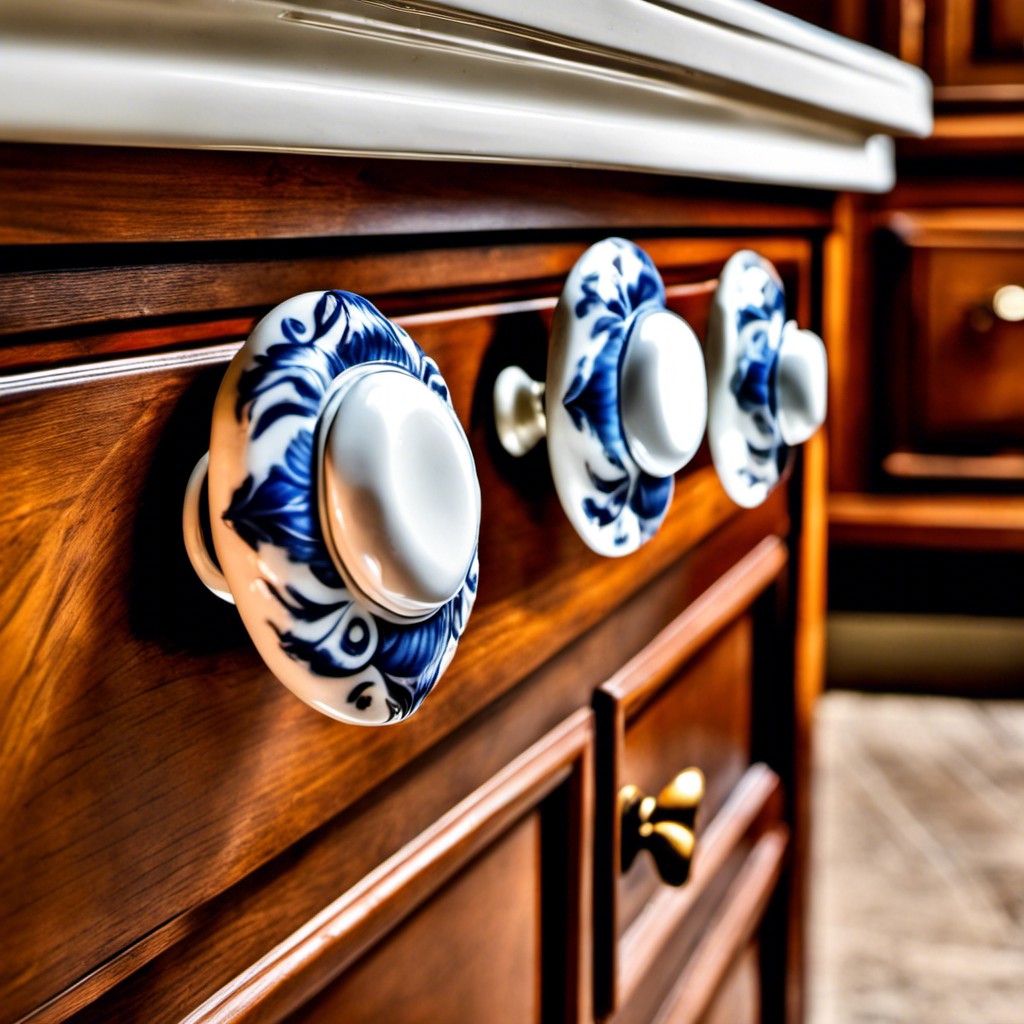 porcelain drawer knobs