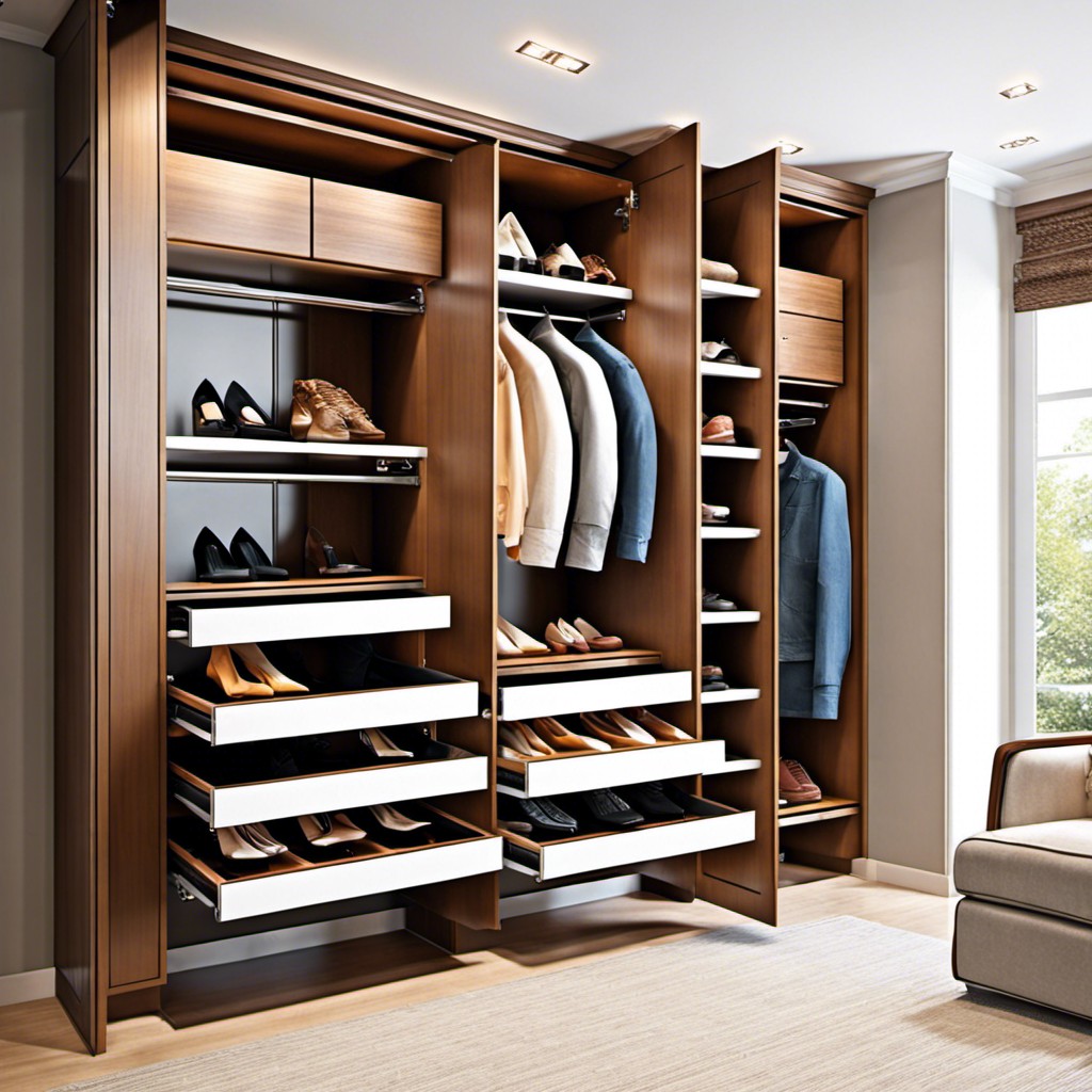 pull out shoe shelves