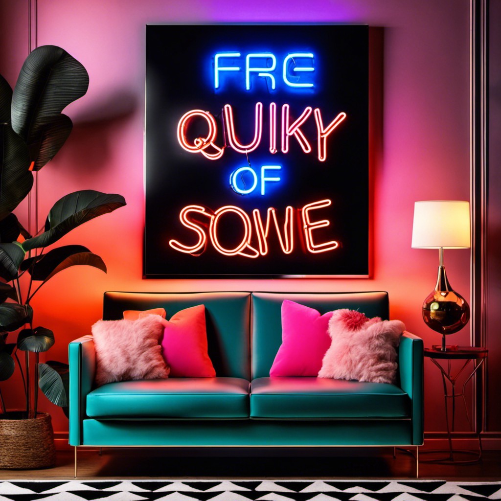 quirky neon signs
