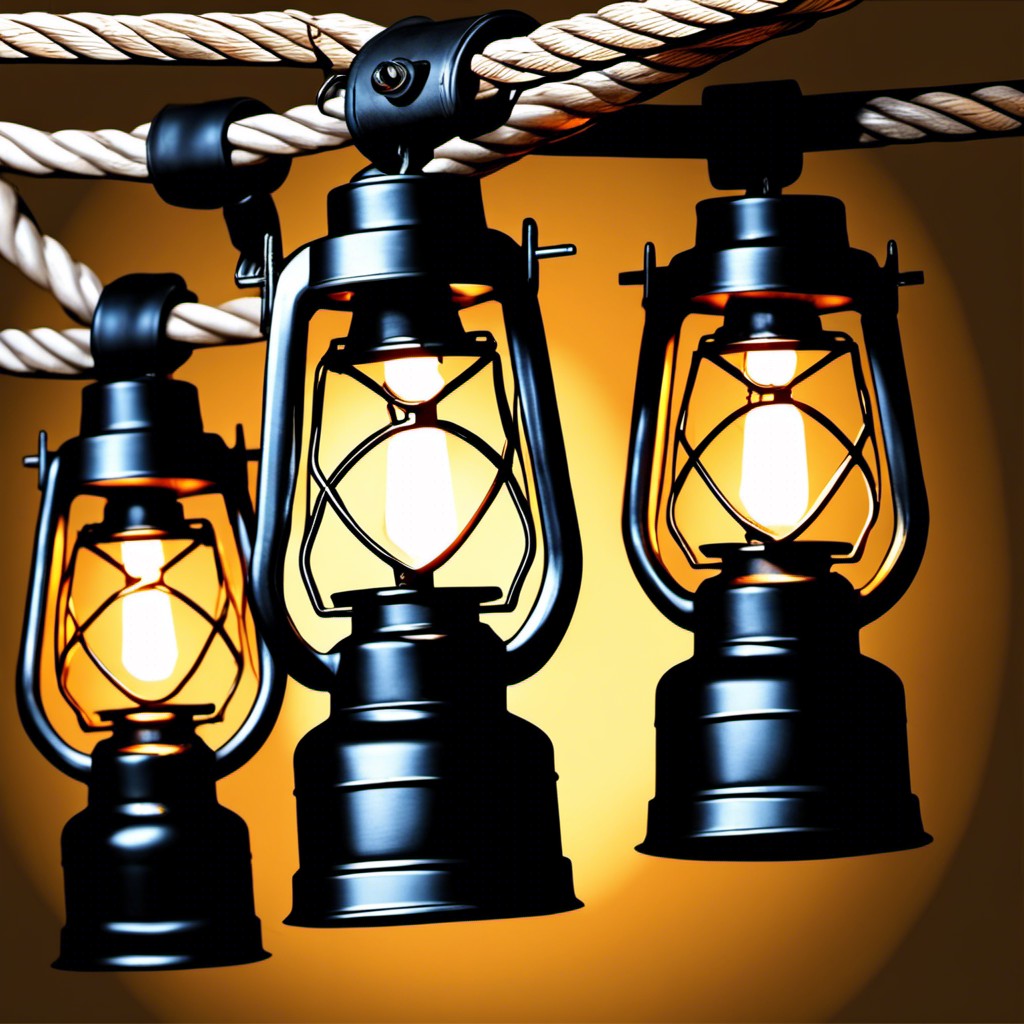 railroad lantern style track lights