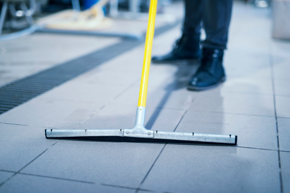 regular deep cleaning of the floor surface kitchen resturant floor