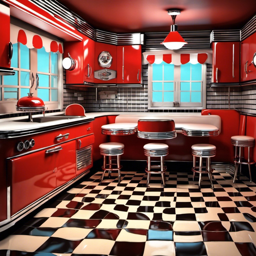 retro 50s diner theme