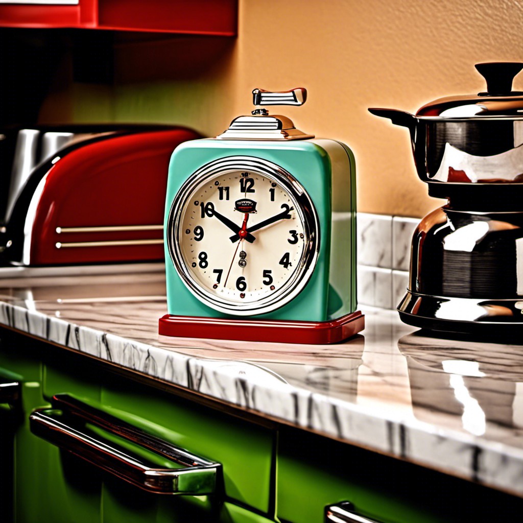 retro diner style clock