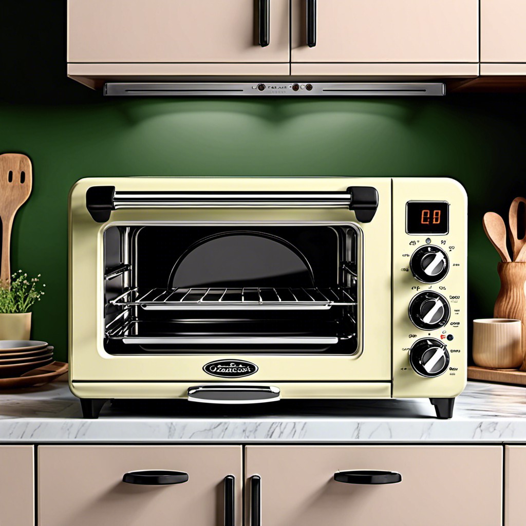 retro style toaster oven in choice of colors