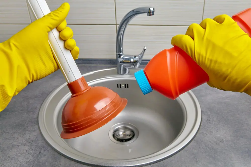 sink plunger and enzyme cleaner