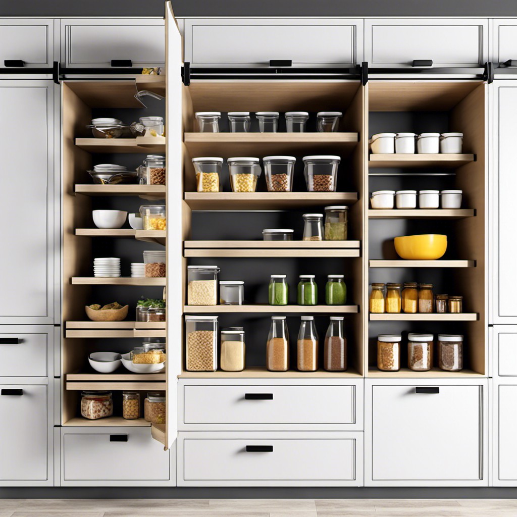 sliding pantry shelves