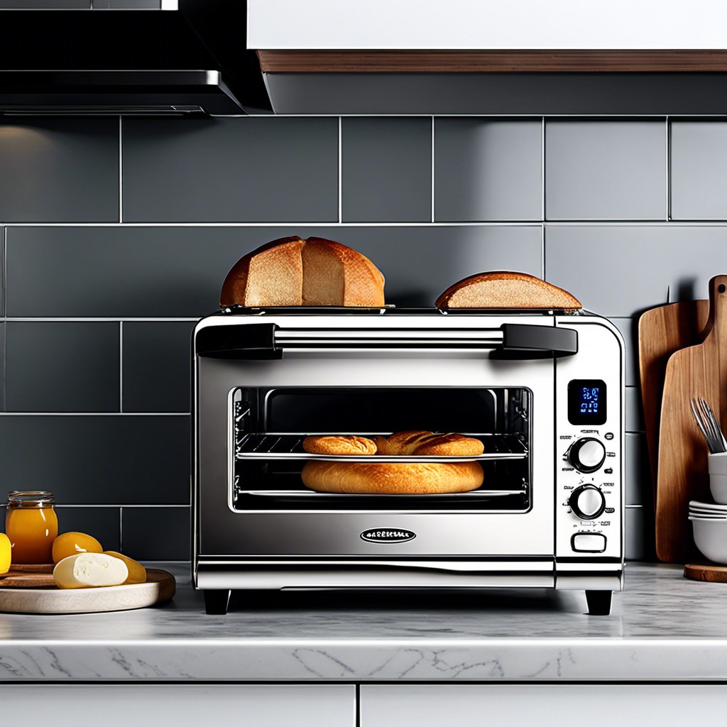 slimline stainless steel toaster oven