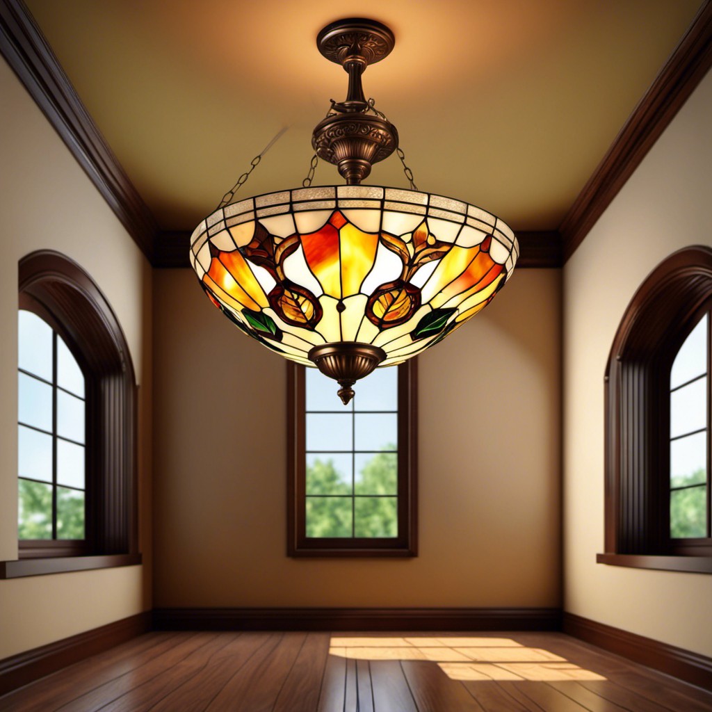 stained glass chandelier