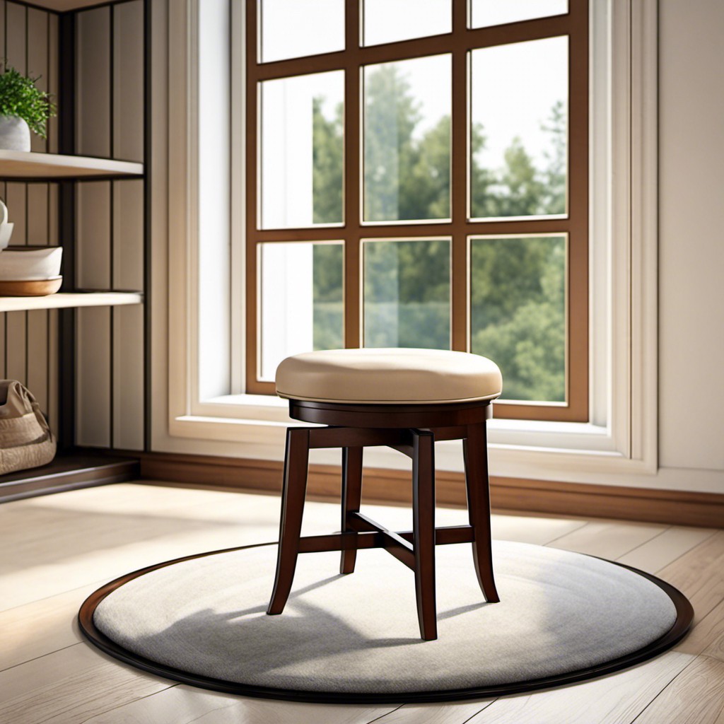 stool with a swivel seat