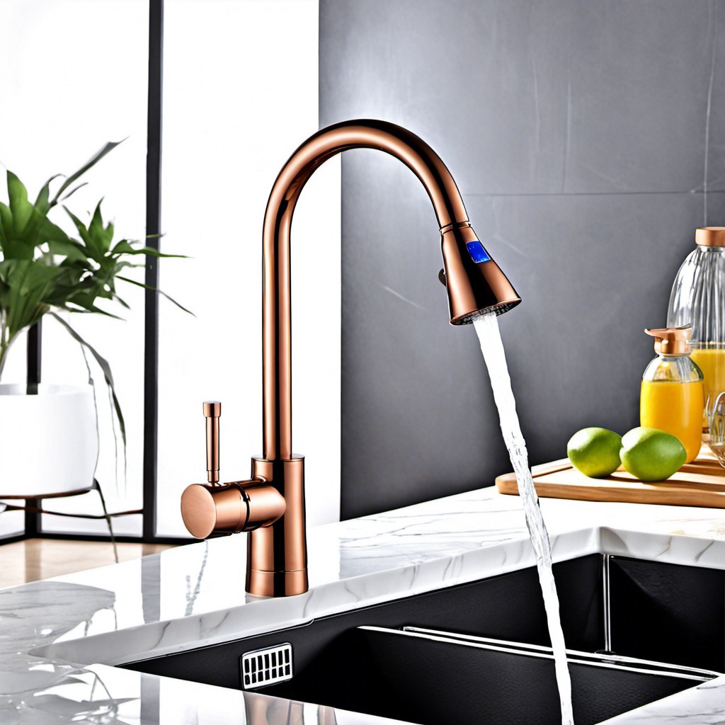 tall spout copper faucet
