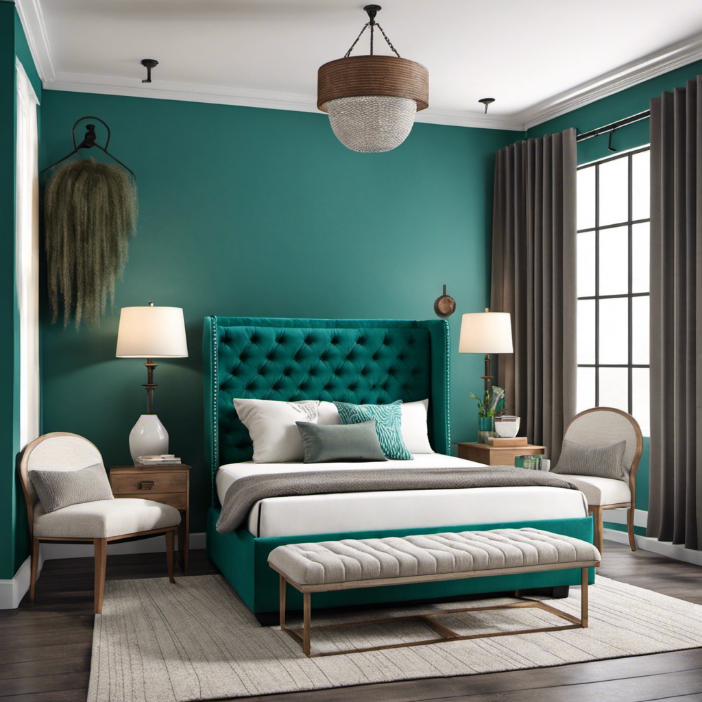 teal sleeper sofa for guest room