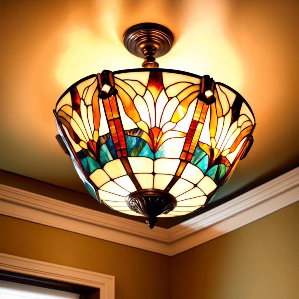 tiffany glass chandelier