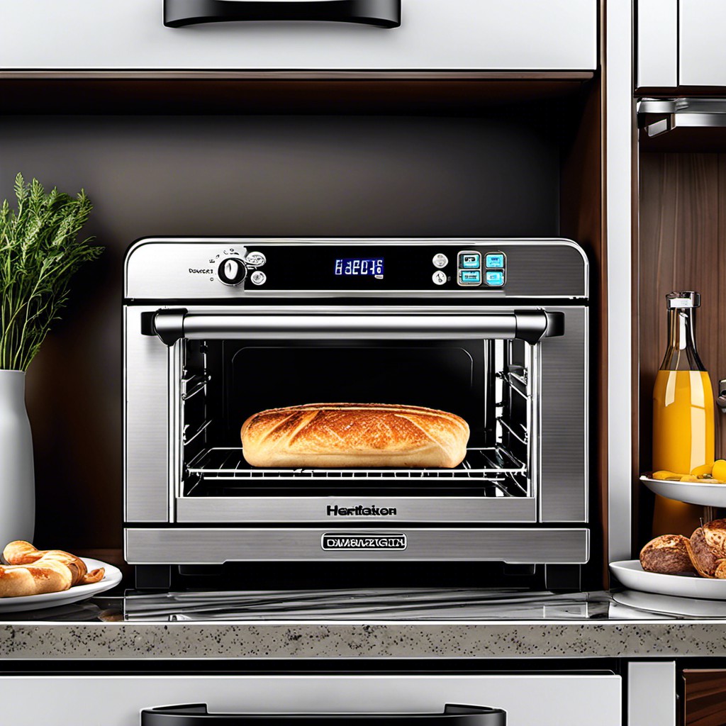 toaster oven with baking and grilling functions