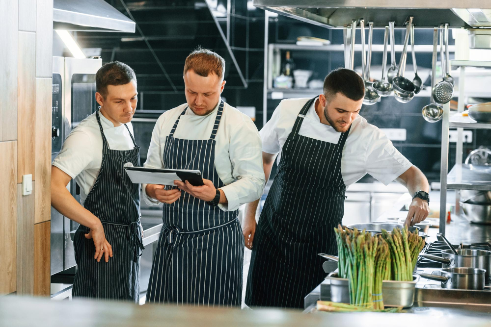 train staff members on proper cleaning kitchen resturant