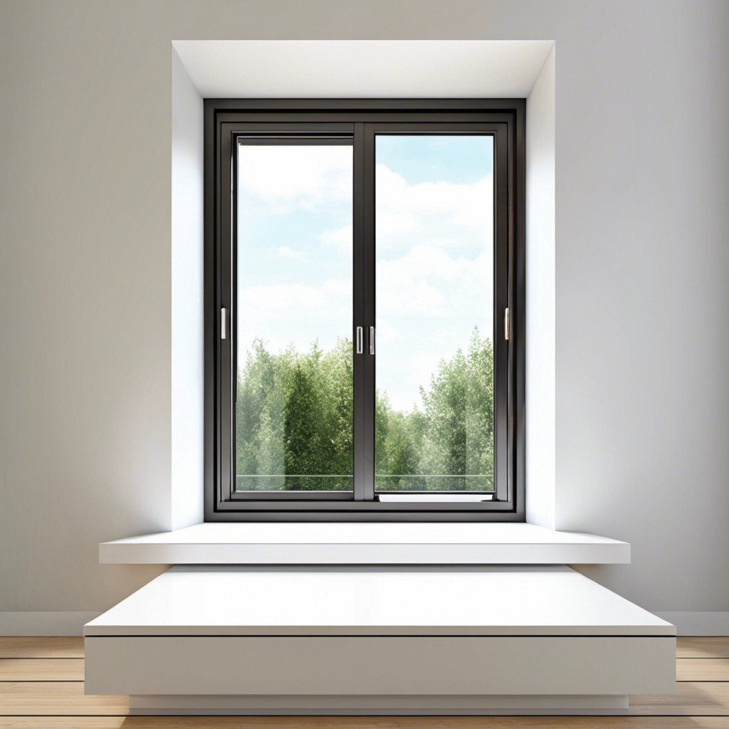 trim free windows with large sills