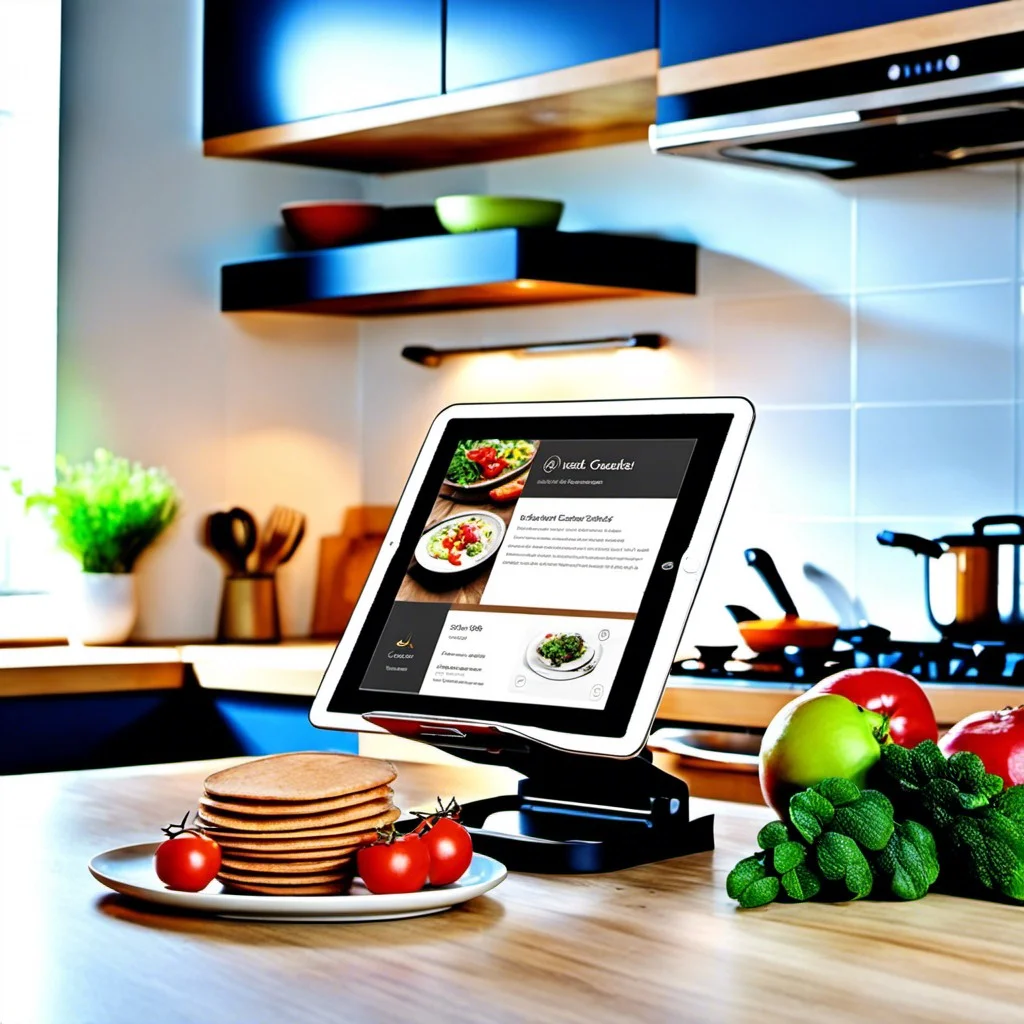 under cabinet tablet stand for e cookbooks