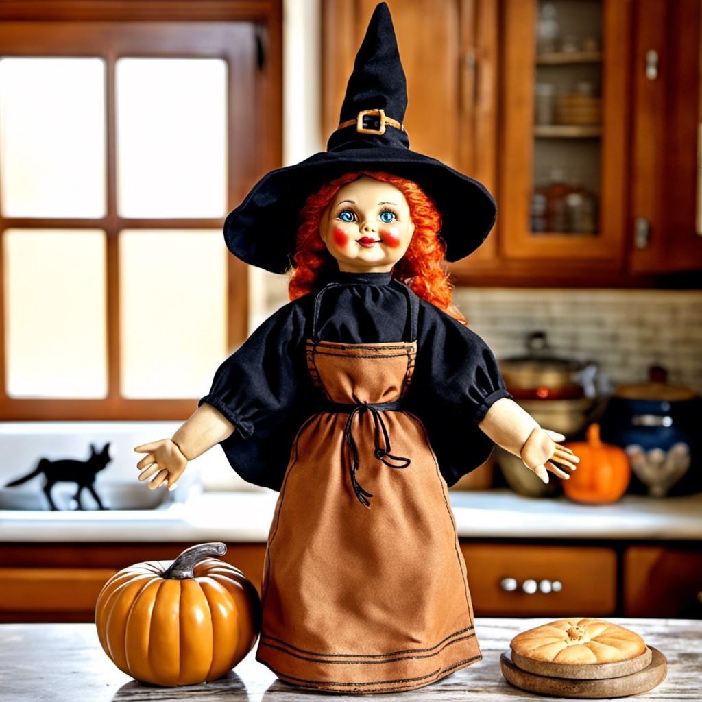 vintage baker witch doll