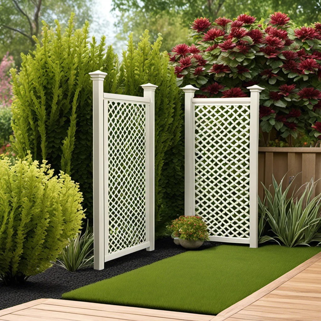 vinyl lattice privacy screen