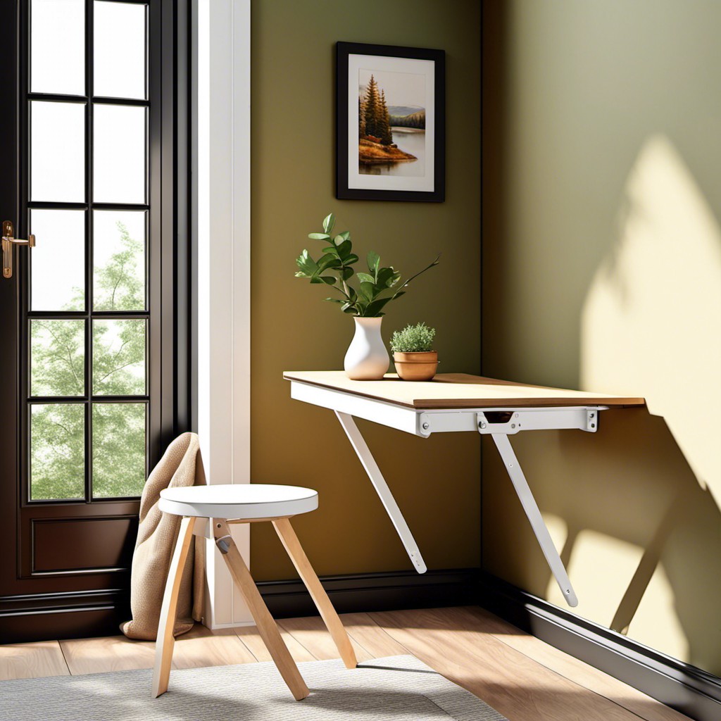 wall mounted folding table