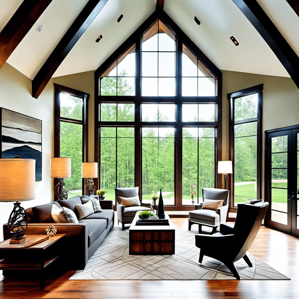 wall to ceiling windows for natural light