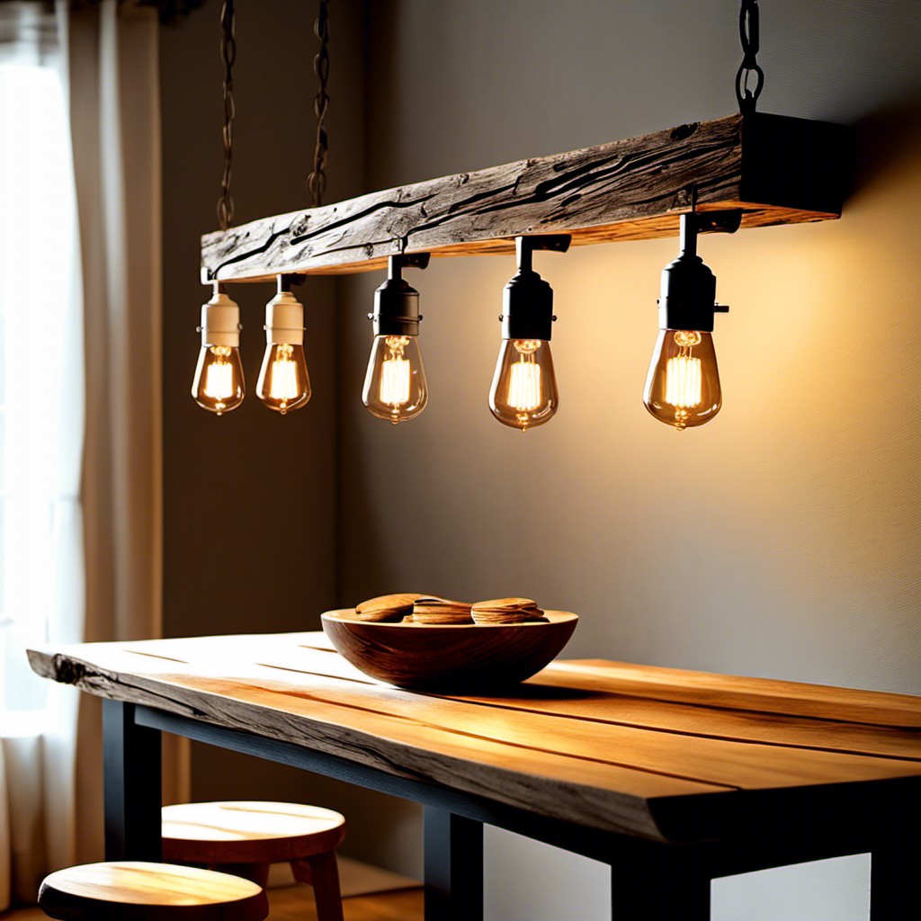 weathered wood track lighting