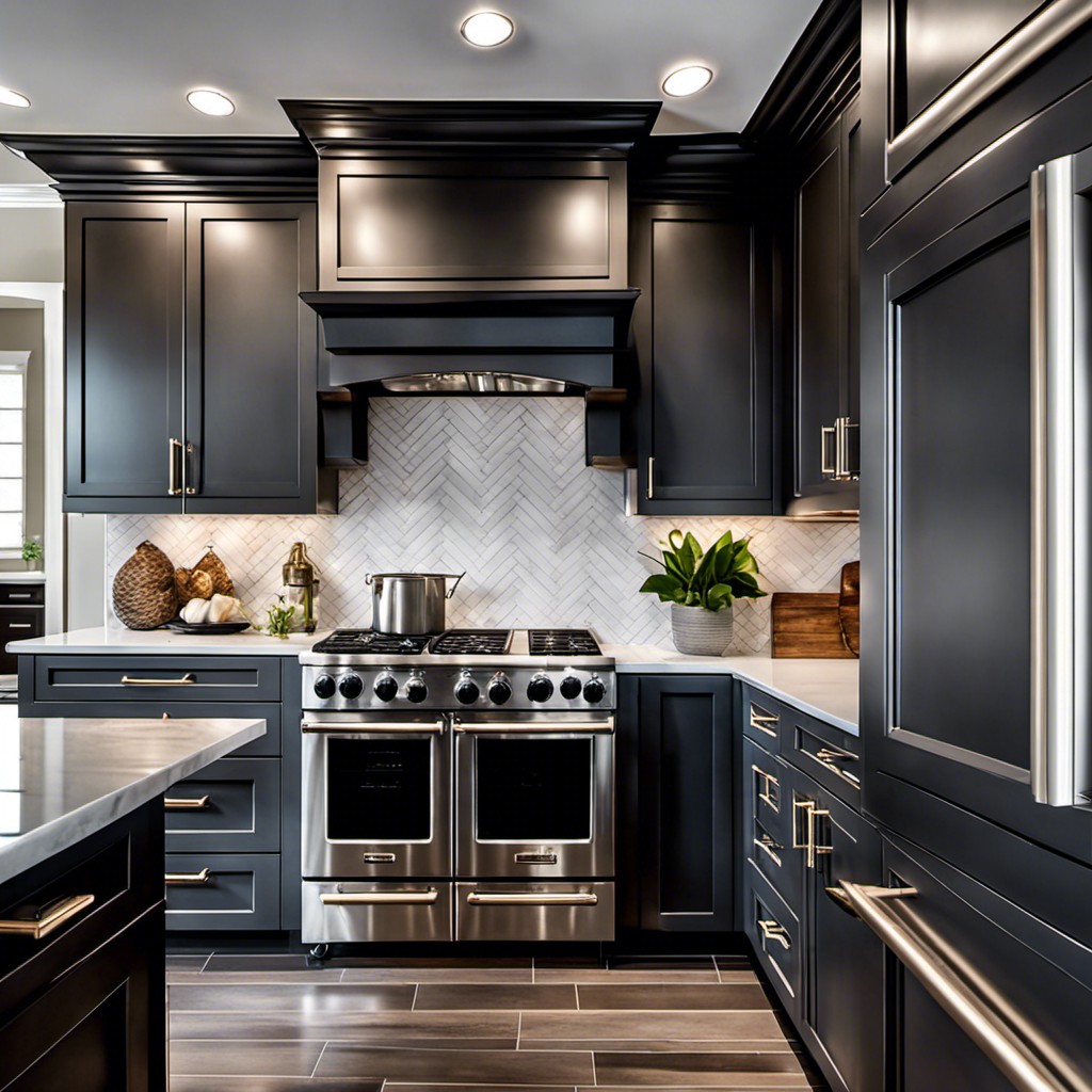 white and grey herringbone tiles