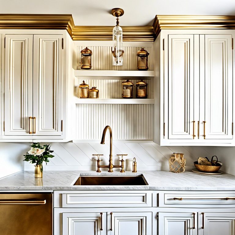 20 White Cabinet and Gold Hardware Ideas for Your Kitchen Design ...
