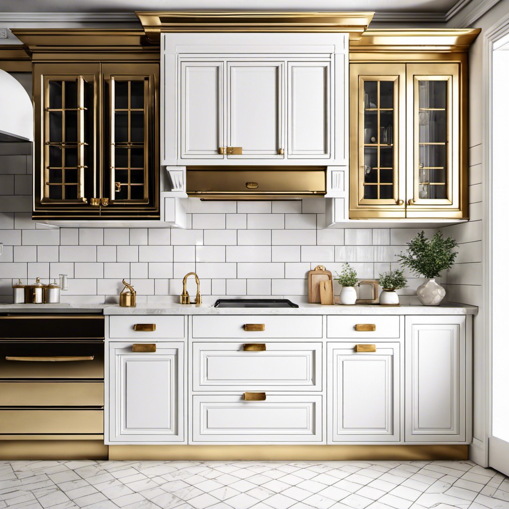 20 White Cabinet and Gold Hardware Ideas for Your Kitchen Design ...