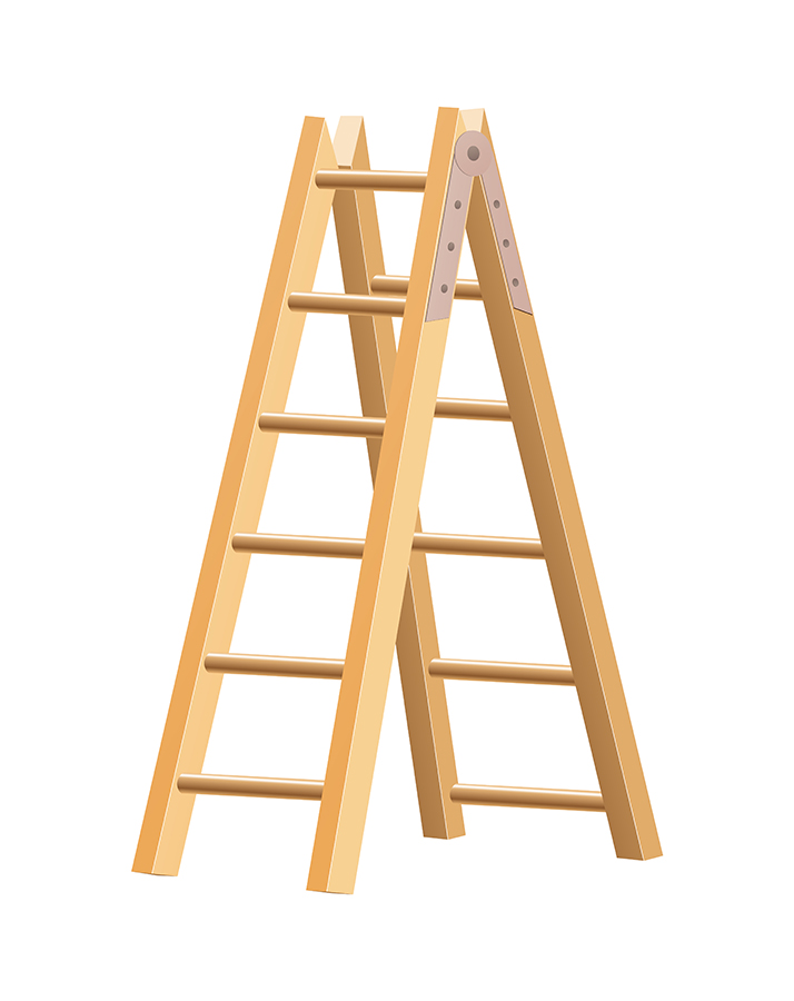 wooden ladder