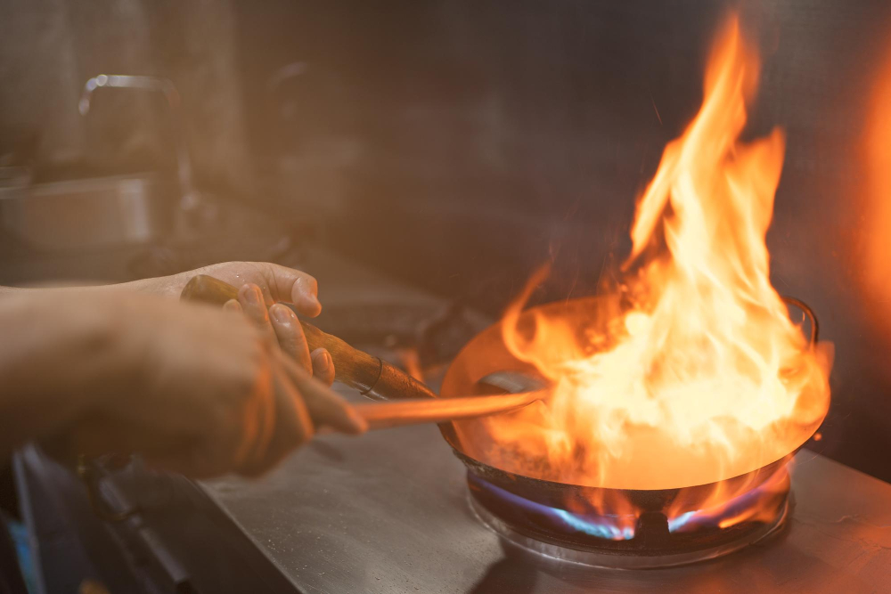 Kitchen Fire Stove Cooking