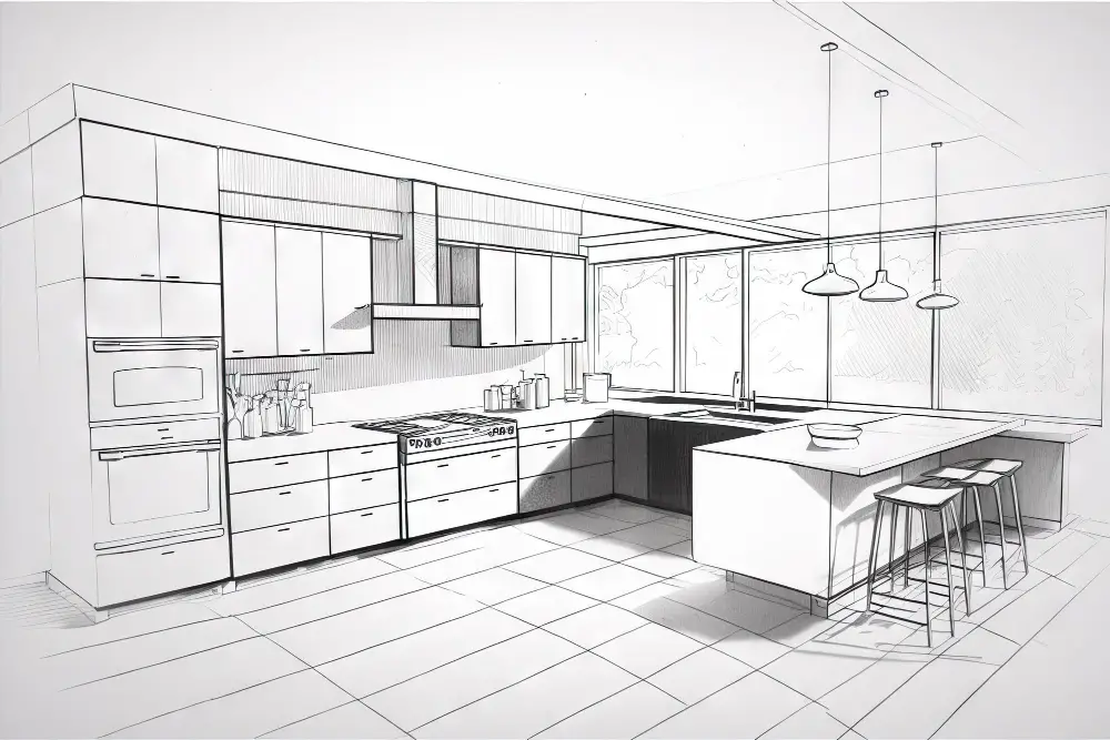 Turning Your Sketch Into a Finished Plan Kitchen Layout